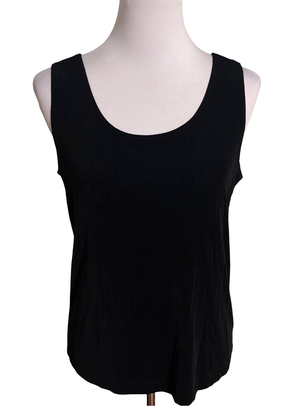 Chico's Black Scoop Neck Tank Top